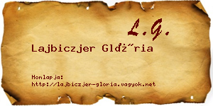 Lajbiczjer Glória névjegykártya